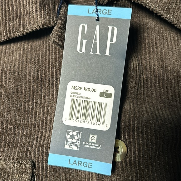 GAP Men's Brown Corduroy Jacket - Picture 2 of 3